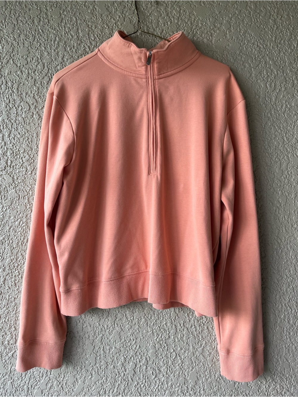 Travis Mathew Soft Coral Quarter-Zip Pullover